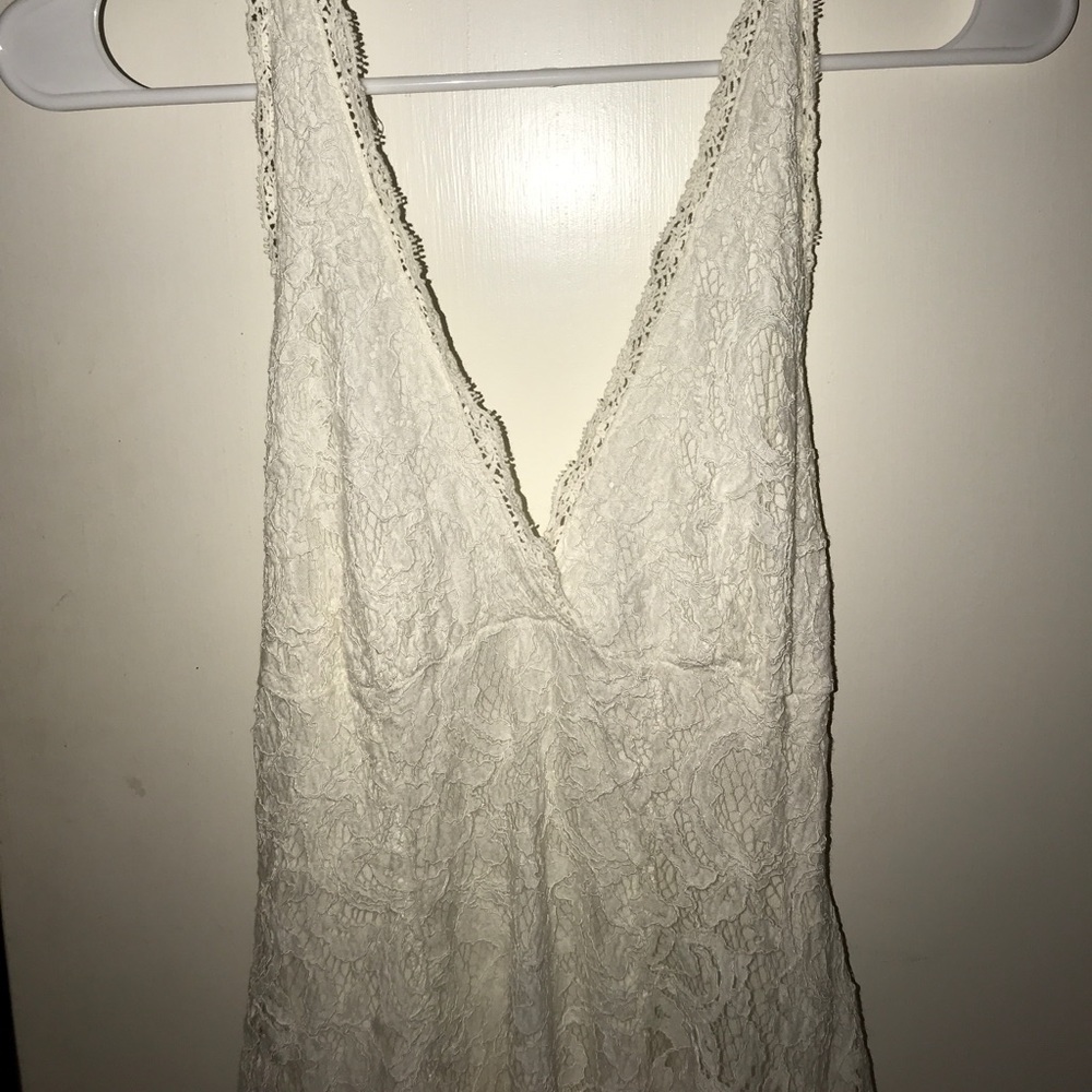 Kimchi Blue White lace halter dress